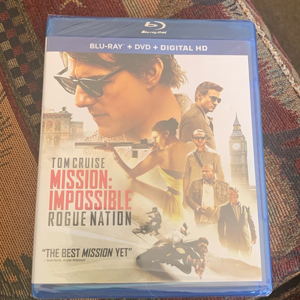 Tom Cruises Mission Impossible Rogue Nation Blu-Ray DVD New in package
